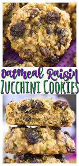 The Softest Chewiest Oatmeal Cookies With A Solid Dose Of Spice Generously Laced With Raisins Zucchini Cookies Zucchini Cookie Recipes Oatmeal Cookies Chewy