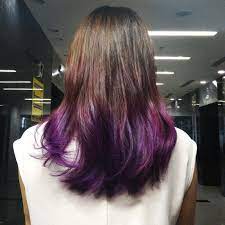It is often confused with auburn. Purple Ombre Hair Style With The Base Of Light Brown Light Hair Sassy Hair Purple Brown Hair