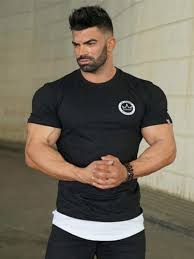 Fitness Freak Bodybuilding Slim Fit Shirt Price 14 73 Free Shipping Stylish Trend Trendy What Bodybuilding T Shirts Bodybuilding Shirt Workout Shirts