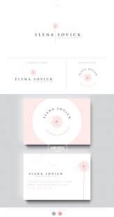 Dandelion Logo 1 Cute Female Pink Businesscards Simple Modern Feminine Branding Logo Identity Feminine Branding Logo Feminine Branding Logo Branding Identity