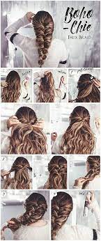 Hair Tutorial Bohemian Chic Faux Braid Simplebraidedhairstyles Simplehair Click For More Info Frisyrer Frisyrtips Uppsattning Langt Har