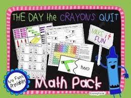 Crayon Counting Number Sense Math Activities 0 10 Kindergarten Math Units Kindergarten Math Crayons Quit Book