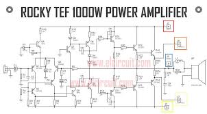 * high class aluminum alloy panel treated by drawing process with elegant appearance. Power Amplifier 1000w Rocky Tef Electronic Circuit