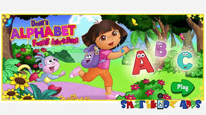 Dora es una niña de siete años a la que le encanta jugar a exploradora con su amigo, el mono botas. Abc Song With Dora The Explorer And Boots In Doras Alphabet Forest Adventure Video Dailymotion