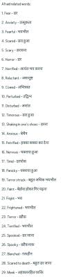 Afraid Related Words In 2020 English Vocabulary Words Learn English Words English Learning Spoken