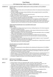 Sep 01, 2019 · learn how to write a health information specialist cover letter. Knowledge Management Specialist Resume Samples Velvet Jobs