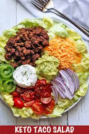 Reserve the other half of the bag in a separate bowl for topping the salad later. 30 Minute Keto Taco Salad Healthy Recipes Blog