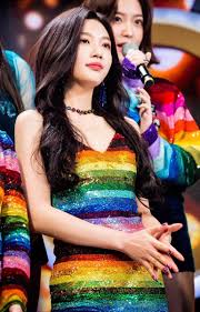 The Kpop Girl In Rainbow Dress A K A Joy Of Red Velvet Red Velvet Joy Red Velvet Red Velvet Irene