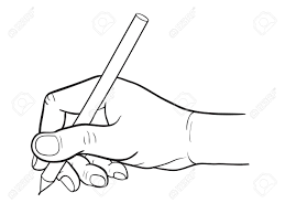 As already mentioned you can use the examples in this tutorial to draw the hands holding other objects. Simple Line Drawing Of Hand Holding A Pen Royalty Free Cliparts Vectors And Stock Illustration Image 60179951