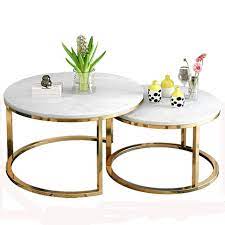 Matching coffee table and end table are defined by their contemporary design: Modern Nordic Small Round Coffee Table Side Table With Gold Metal Frame Glass Top Buy Coffee Table Modern Round Gold Glass Coffee Table Gold Table Coffee Product On Alibaba Com