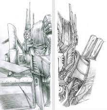 Side By Side Op Transformers Drawing Transformers Artwork Transformers Art