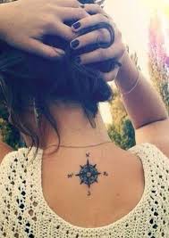Small Compass Tattoo Ideas Back Of Neck Spine Womens Tats Tatouage Mybodiart Com Small Compass Tattoo Neck Tattoos Women Neck Tattoo