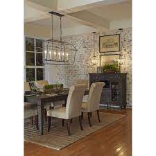 Quoizel Gallery Royal Ebony 48 Inch Six Light Island Pendant Gly648ba Bellacor In 2021 Dining Room Combo Kitchen Island Decor Kitchen Dining Room Combo