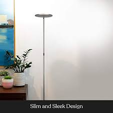 Brightech sky — best led torchiere floor lamp. Brightech Sky Flux The Very Bright Led Torchiere Floor Lamp For Your Living Room Office Halogen Lamp Alternative With 3 Light Options Incl Daylight Dimmable Modern Uplight Nickel Pricepulse