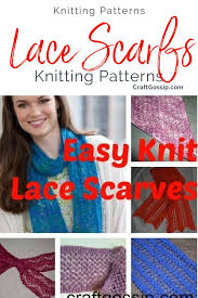 These are the steps to knit a scarf: Super Easy Lace Scarves Knitting