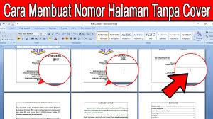 Cara Membuat Nomor Halaman Di Word Tanpa Cover Youtube