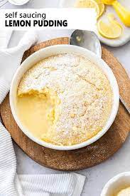 Self Saucing Lemon Pudding Recipe Lemon Pudding Lemon Pudding Dessert Lemon Dessert Recipes