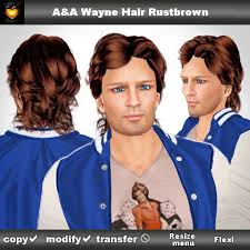 This old and famous hairstyle has been modified as per the demand of time. Second Life Marketplace A A Wayne Hair Rustbrown Sholder Length Flexi Men S Hairstyle Mullet 80s Hair