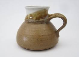 Beautiful Vintage No Tip Non Slip Wide Rubber Bottom Pottery Coffee Mug Travel Mug Pottery Mugs Coffee Mugs