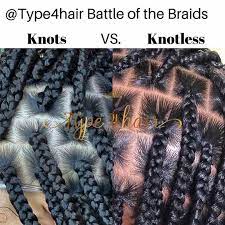 Knots Vs Knotless Braids Hair Beauty Cute Box Braids Box Braids Hairstyles Braids Hairstyles Pictures