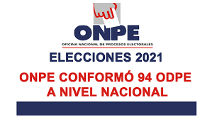 A nivel nacional fecha de publicación: Onpe Conformo 94 Odpe Para Las Elecciones Generales 2021