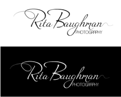 Playful, Bold Logo Design for Rita Baughman Photography by Mrigank Patankar 