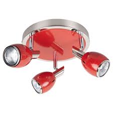 Garden trading petit paris verre & antique bronze lumière pendentif. Spot Vintage Plafonnier Rouge Triple