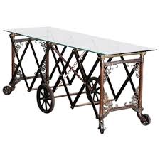 This coffee table can be your coffin! 1900s Coffin Cart Coffee Table At 1stdibs