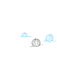 A garden gate can be an interesting feature in a landscape or. How To Draw A Pumpkin Patch Really Easy Drawing Tutorial