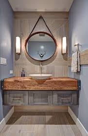 Houzz Farmhouse Powder Room By Nar Fine Carpentry Inc Design Build Cabinetry Rustic Modern Bathroom Industrial Bathroom Decor Eclectic Bathroom