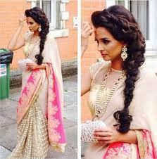 Pin By Remy Clips On Desi Couture Saree Hairstyles Indian Hairstyles Indian Wedding Hairstyles