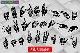 My favorite, american sign language (asl) letters! Asl American Sign Language Alphabet Graphic By Able Lingo Creative Fabrica