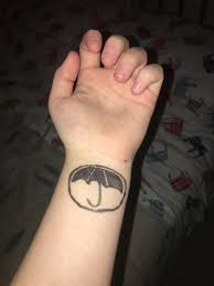 #tua #the umbrella academy #klaus hargreeves #tua art #the umbrella academy art #must protect at all costs #also i want to paint all his outfits #every. I Drew The Tattoo On My Wrist Umbrellaacademy