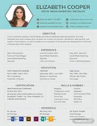 Use over 20 unique designs! Social Media Specialist Resume Sample Of Social Media Resume Template Resume Templates Free Social Media Media Specialist Res Free Templates