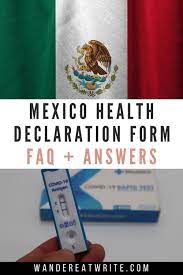 It is a mandatory entry requirement for everyone flying into the country . Faq Mexico Health Declaration Form For Air Travel Wander Eat Write