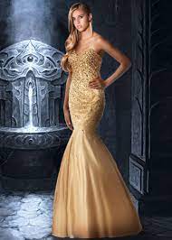 Find Disney Forever Enchanted 35610 Gold Strapless Beaded Mermaid Prom Dresses Available Now At R Elegant Prom Dresses Disney Prom Dresses Prom Dresses Taffeta