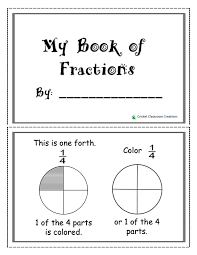 Fraction Booklet For Primary Grades Fraction Booklet Fractions Math Lesson Plans