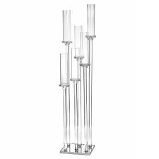 The candlestick is an indispensable item in the candlelight dinner, and the in ancient times, candlestick is very important, life cannot leave it everywhere, it holds candle. Crystal Glass 6 Candle Holder