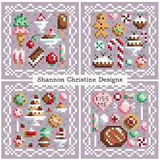 Older counted cross stitch patterns of 12 days od xmas. Kawaii Ice Cream And Candy Shannon Christine Designs Cross Stitch Patterns In 2021 Cross Stitch Cross Stitch Patterns Christmas Cross Stitch