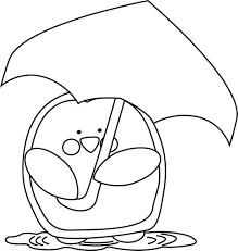Black And White Transparent Umbrella Clipart Black And White Penguin Holding An Umbrella Clip Art Black And White Penguin Holding An Umbrella Image In 2020 Black And White Clip Art Umbrella