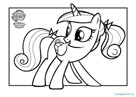 A distinctive character of this pony is her kindness and caring. My Little Pony Coloring Pages Princess Cadence Coloring And Drawing