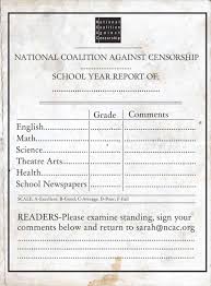 Finally, the guide will describe the calculation of state report cards. The Report Card Math National Coalition Against Censorship