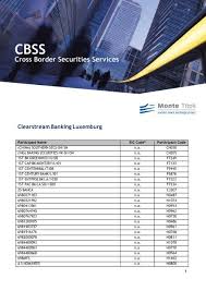 Btm rose mrph rlc dnt stpt agi pxs strax ankr kmd sero req. Clearstream Banking Luxemburg International Monte Titoli