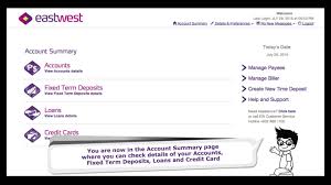Eastwest bank is a subsidiary of the filinvest development. Eastwest Online Banking Video 2 Update Your Information Youtube
