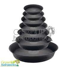 Our decorative plant pots and saucers come in different materials and sizes. Heavy Duty Round Black Plant Pot Saucers Various Sizes Deep