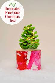 From turkeys to reindeer to stand a pine cone on its end to turn it into a little christmas tree. How To Make Pine Cone Christmas Tree With Lights Pillar Box Blue