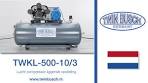 Video TWKL 500-10/3 - Grey Line - Lucht compressor liggende ... - YouTube