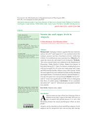 Excess copper apparently also causes estrogen dominance, fatigue, depression, ear ringing, spaciness, as well as hair loss. Pdf Serum Zinc And Copper Levels In Alopecia