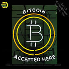 Bitcoin Accepted Here Neon Sign Neon Bulb Sign Neon Light Sign Glass Tube Beer Pub Handcraft Commercial Iconic Sign Neon Lights Neon Bulbs Tubes Aliexpress