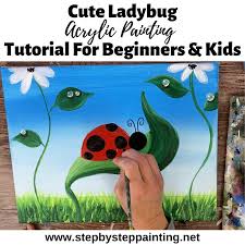 We drew ladybugs here in our creative space recently and would love to show you the steps we took so you can draw one too. Ladybug Painting Step By Step Tutorial With Video
